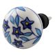Blue Star Ceramic Floral Wine Stopper